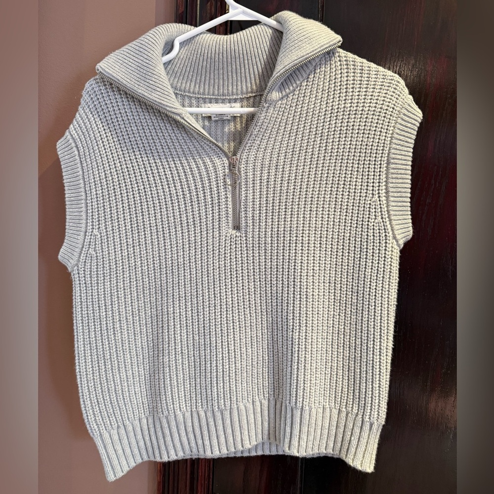 Rachel Zoe Light Gray Cowl Neck Sweater